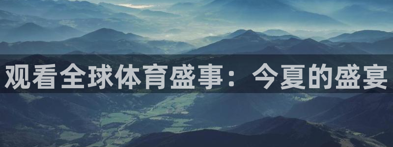 观看全球体育盛事：今夏的盛宴