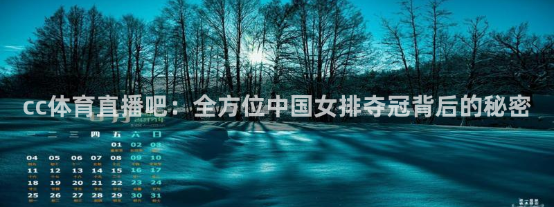 cc体育直播吧：全方位中国女排夺冠背后的秘密